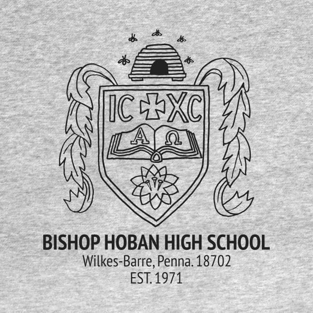 1970s Bishop Hoban High School Logo Recreation (BLACK) by bradjbarry